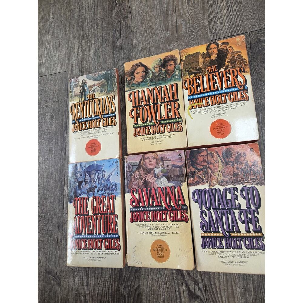 JANICE HOLT GILES Vintage Paperback Books Lot Of 6